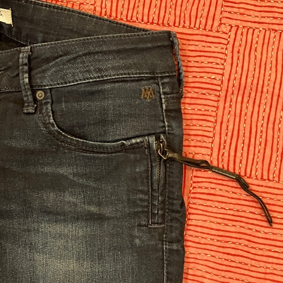 Mavi women’s size 29 dark wash blue Skinny Jeans with Zip tassel - Picture 4 of 16